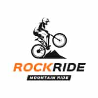 Free vector detailed bike logo template