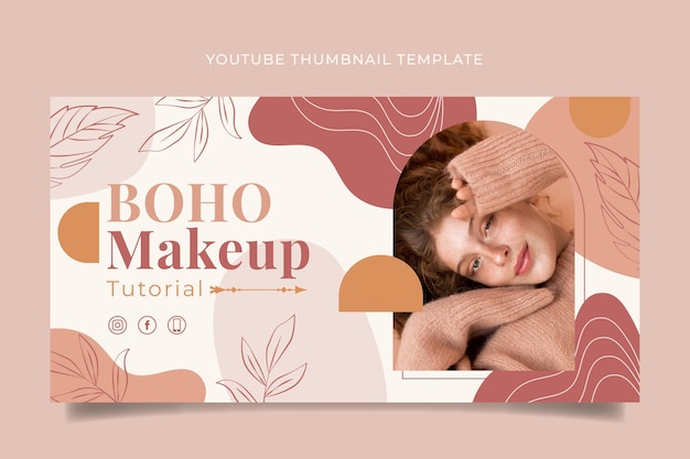 Detailed boho youtube thumbnail