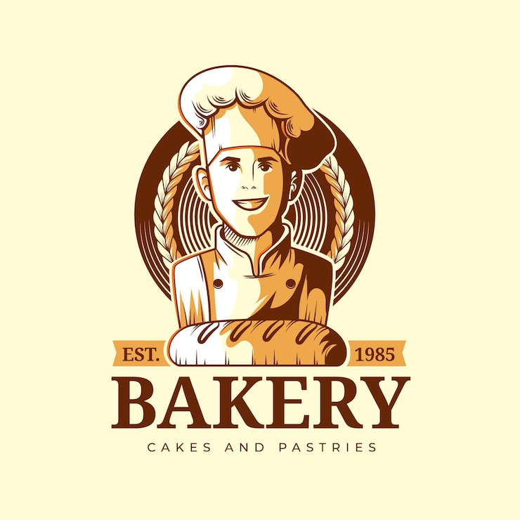 Free Vector detailed chef logo template