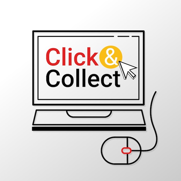 Detailed click and collect sign