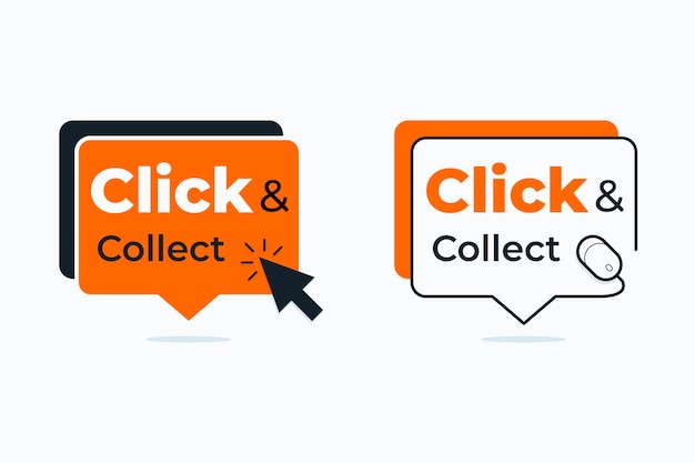 Detailed click and collect sign