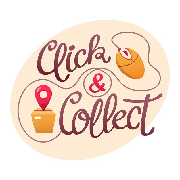 Detailed click and collect sign