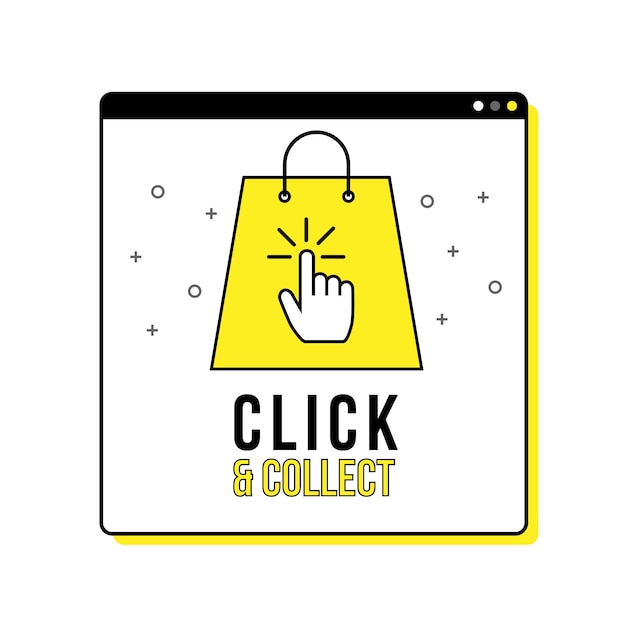 Detailed click and collect sign