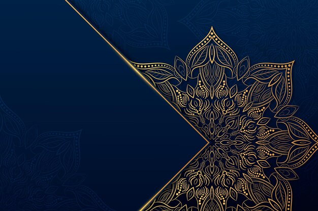 Detailed dark mandala background