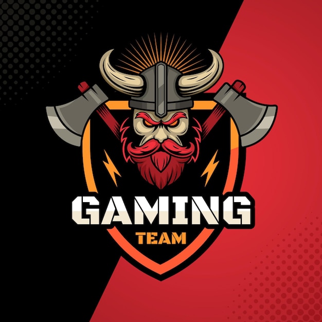 Free vector detailed esports gaming logo