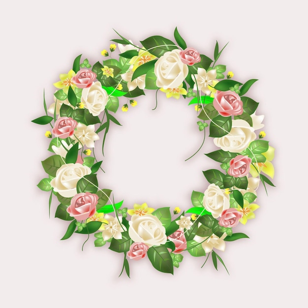 Detailed floral wreaths collection