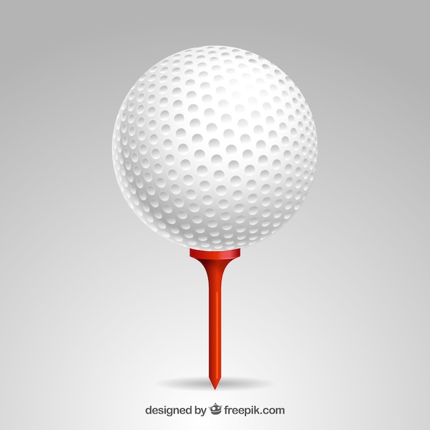 Detailed golf ball