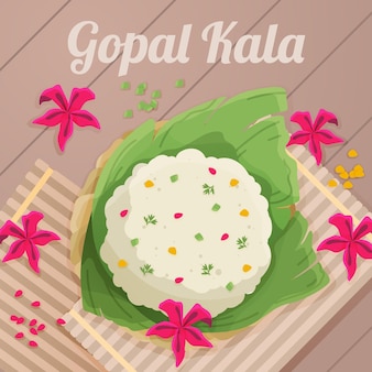 Illustrazione dettagliata di gopalkala