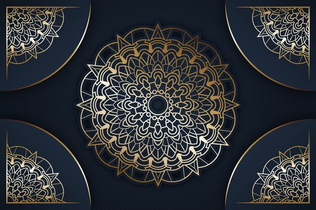 Detailed luxury mandala background