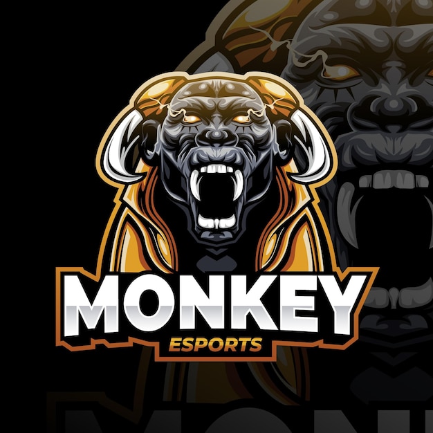 Detailed mascot gaming logo