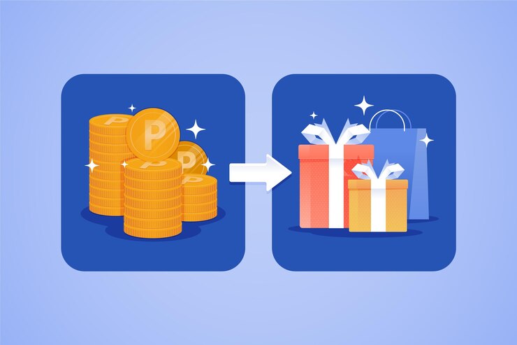 Free Vector detailed point exchange illustration