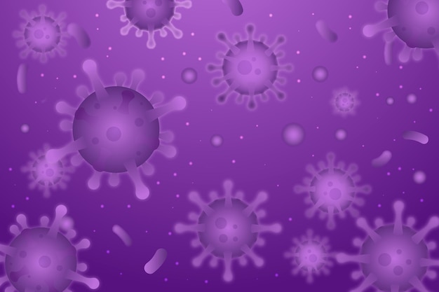 詳細な紫色のコロナウイルスの背景