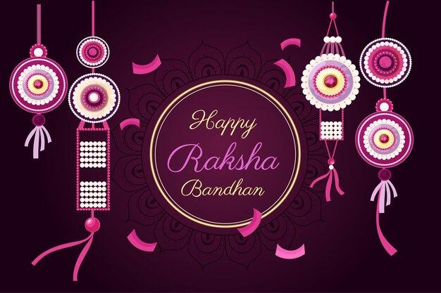 Detailed raksha bandhan illustration