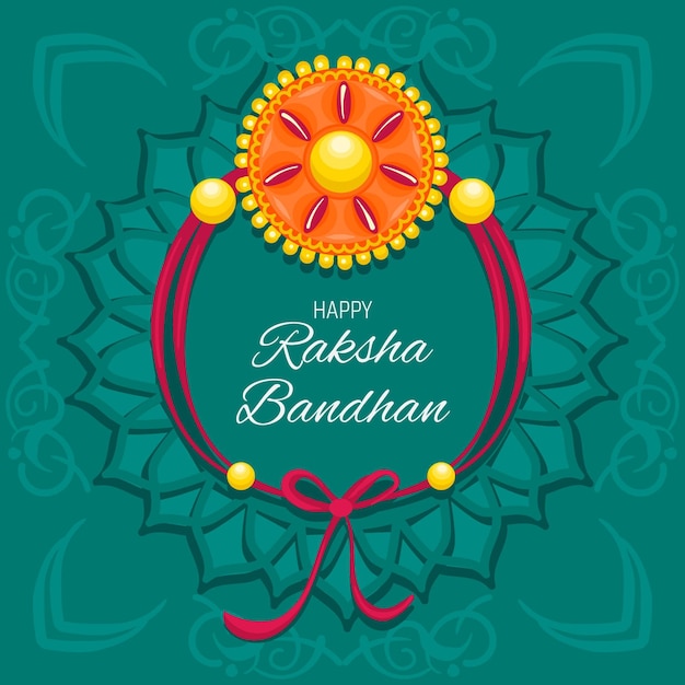 Illustrazione dettagliata di raksha bandhan Vettore gratuito