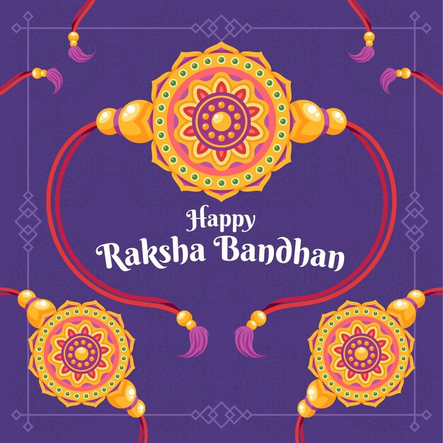 Detailed raksha bandhan illustration