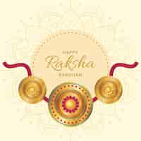 Free vector detailed raksha bandhan illustration