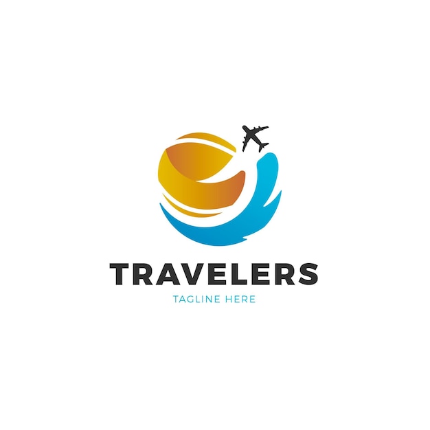 Detailed travel logo
