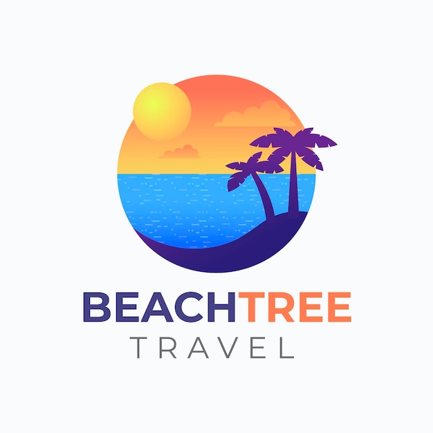 Free vector detailed travel logo