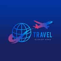 Free vector detailed travel logo