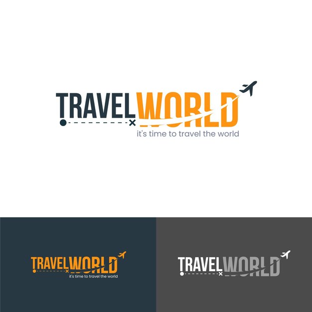 Detailed travel logo