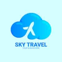 Free vector detailed travel logo