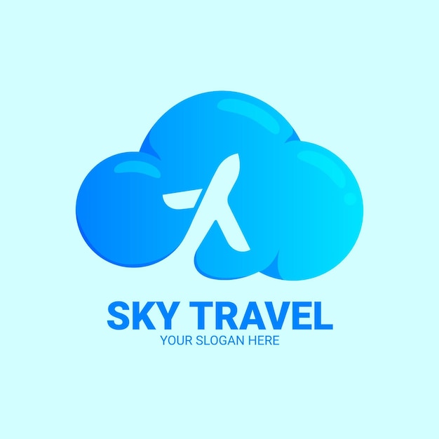 詳細な旅行ロゴ