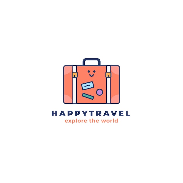 Free vector detailed travel logo