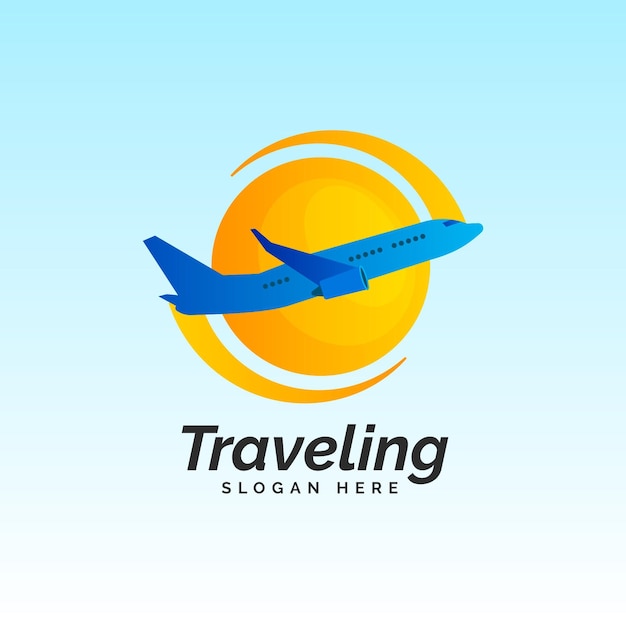 Free vector detailed travel logo