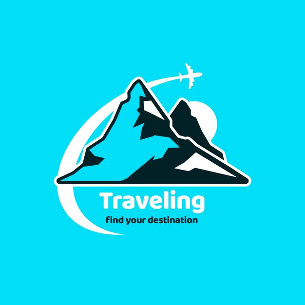 Detailed travel logo