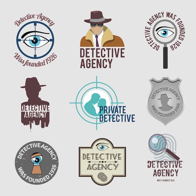 detective label set