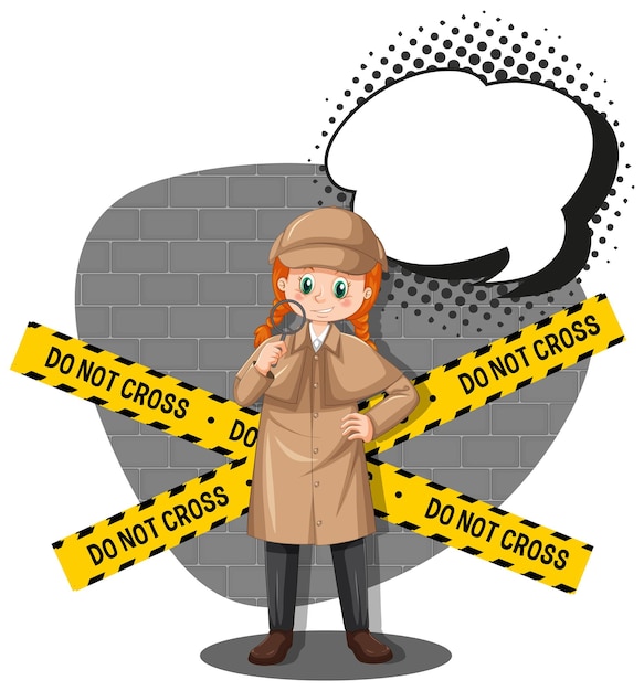 Vector Templates: Detective Looking for Clues – Free Vector Download