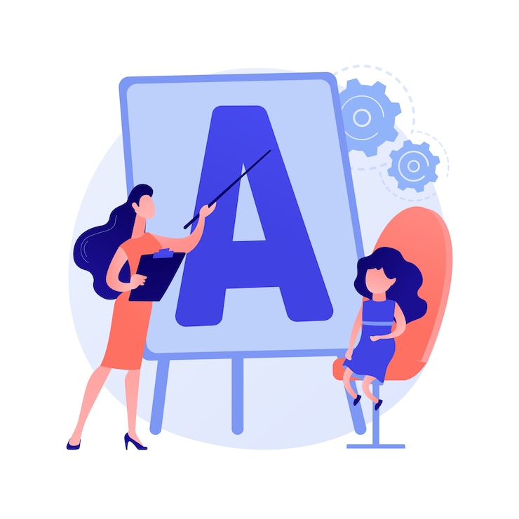 Free Vector developmental screening abstract concept vector illustration. child development assessment, developmental monitoring, screening practice, kids behavioral evaluation, primary abstract metaphor.
