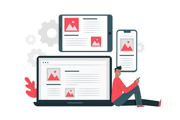 Free Vector devices concept illustration