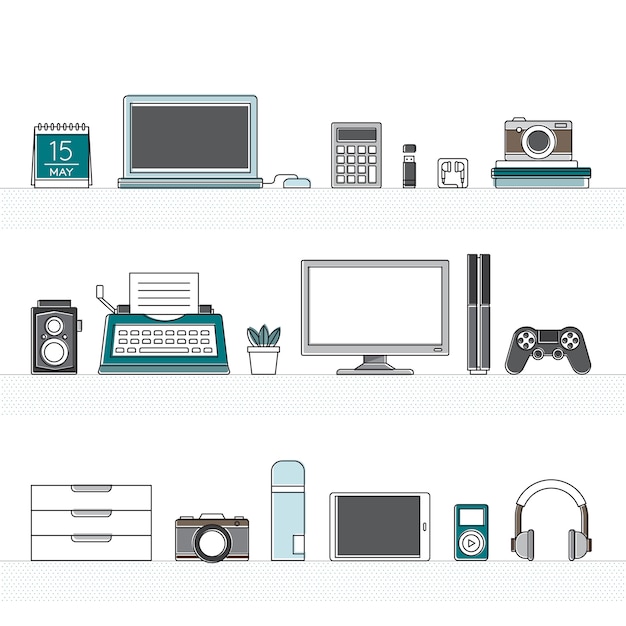 Free vector devices