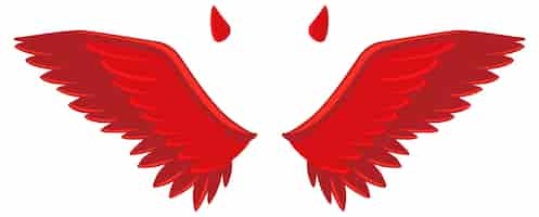 Free vector devil and angel design elements