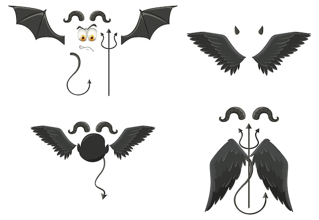 悪魔と天使のデザイン要素