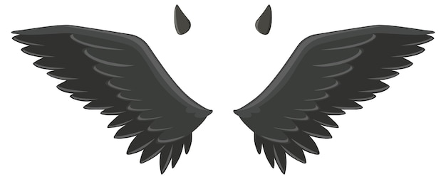 Devil and angel design elements