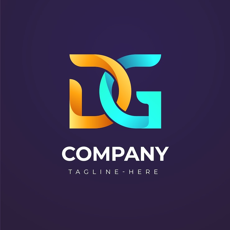 Free Vector dg logo design template