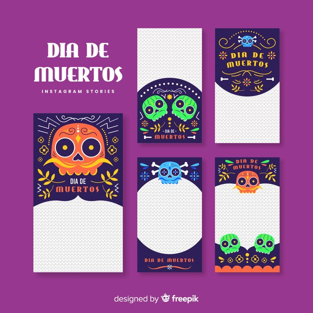 Día de Muertos 인스 타 그램 포스트 컬렉션