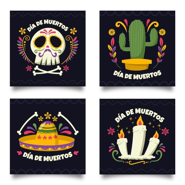 Dia De Muertos Instagram Post Collection