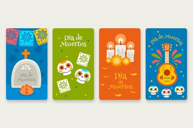 Dia de muertos instagram stories collection