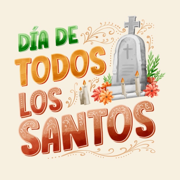 Día de todos los santos - scritte