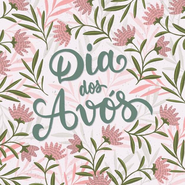 Dia dos avos lettering