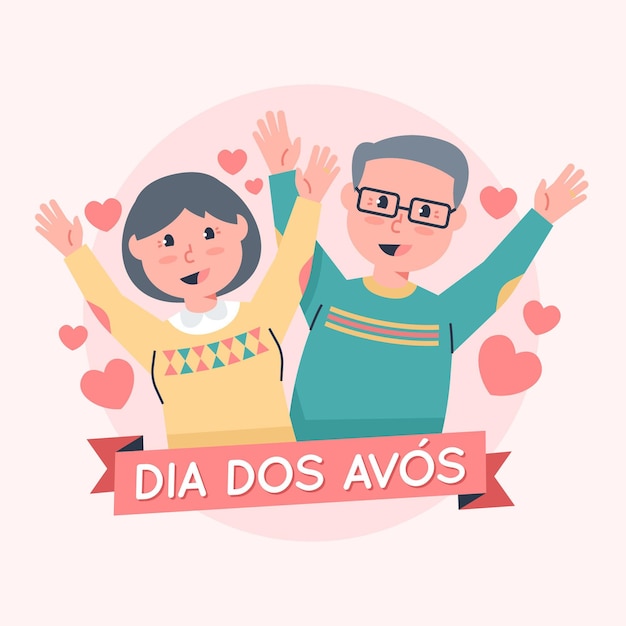 고위 사람들과 Dia dos avós