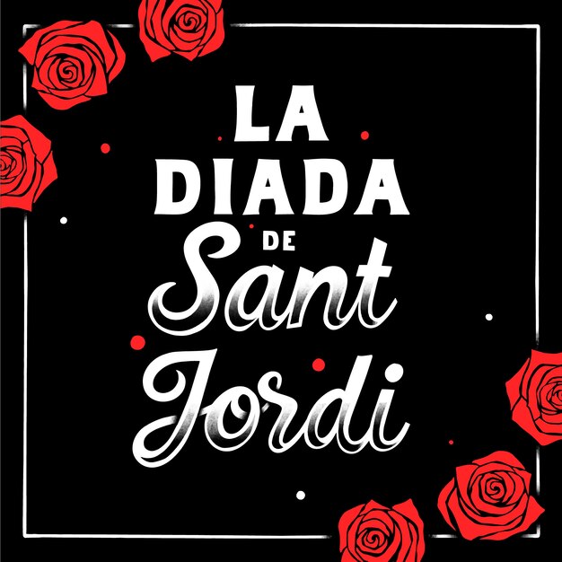 Diada de sant jordi 레터링