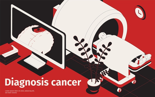 Diagnosis cancer illustration