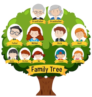 family tree drawing for kids