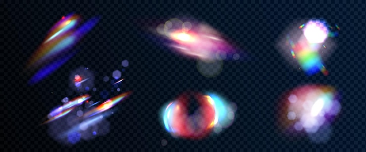 無料Vector オーバーレイ効果のダイヤモンドフレアライト要素