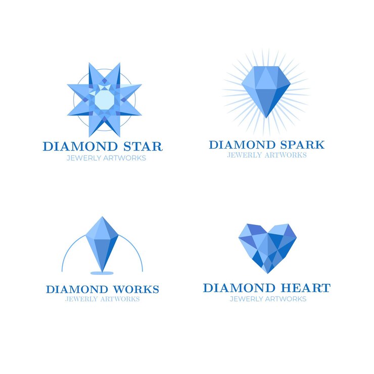 무료 Vector 다이아몬드 로고 팩
