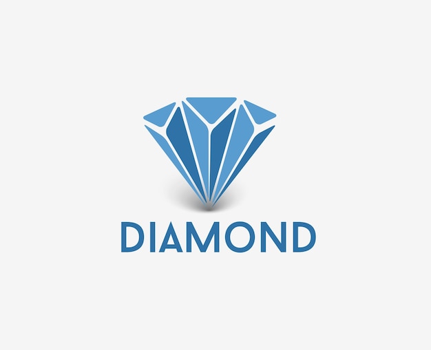 Бесплатное векторное изображение Шаблон векторного дизайна алмазного логотипа